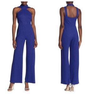 Navy blue and sparkly jumpsuit